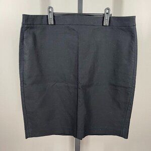 NEW J Crew Skirt Womens 14 black pencil straight preppy classic corp